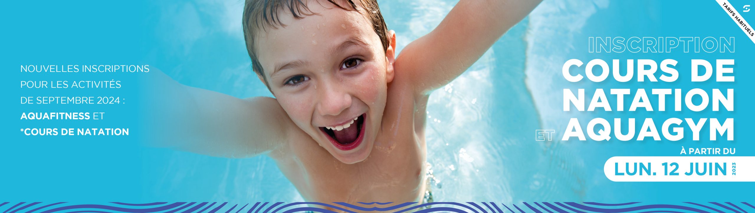 INSCRIPTION COURS DE NATATION ET AQUAGYM